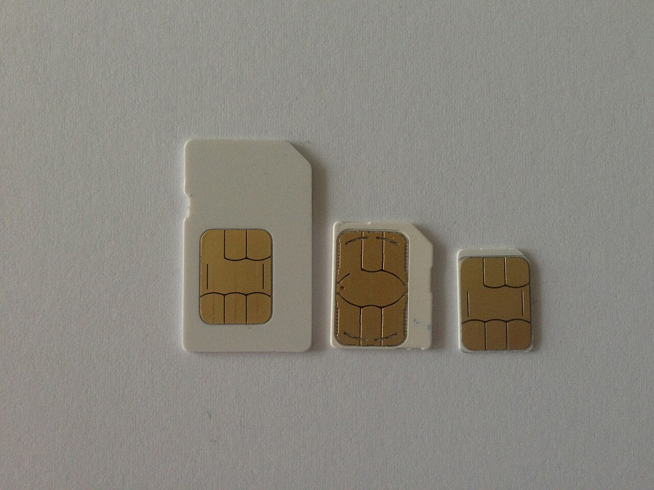 Biometria Anatel: chips de celular em diferentes formatos