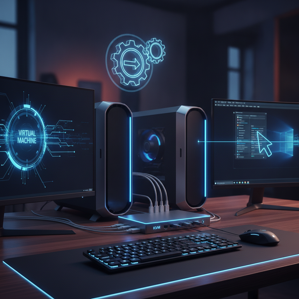 Switch KVM: use 2 computadores com 1 teclado e mouse