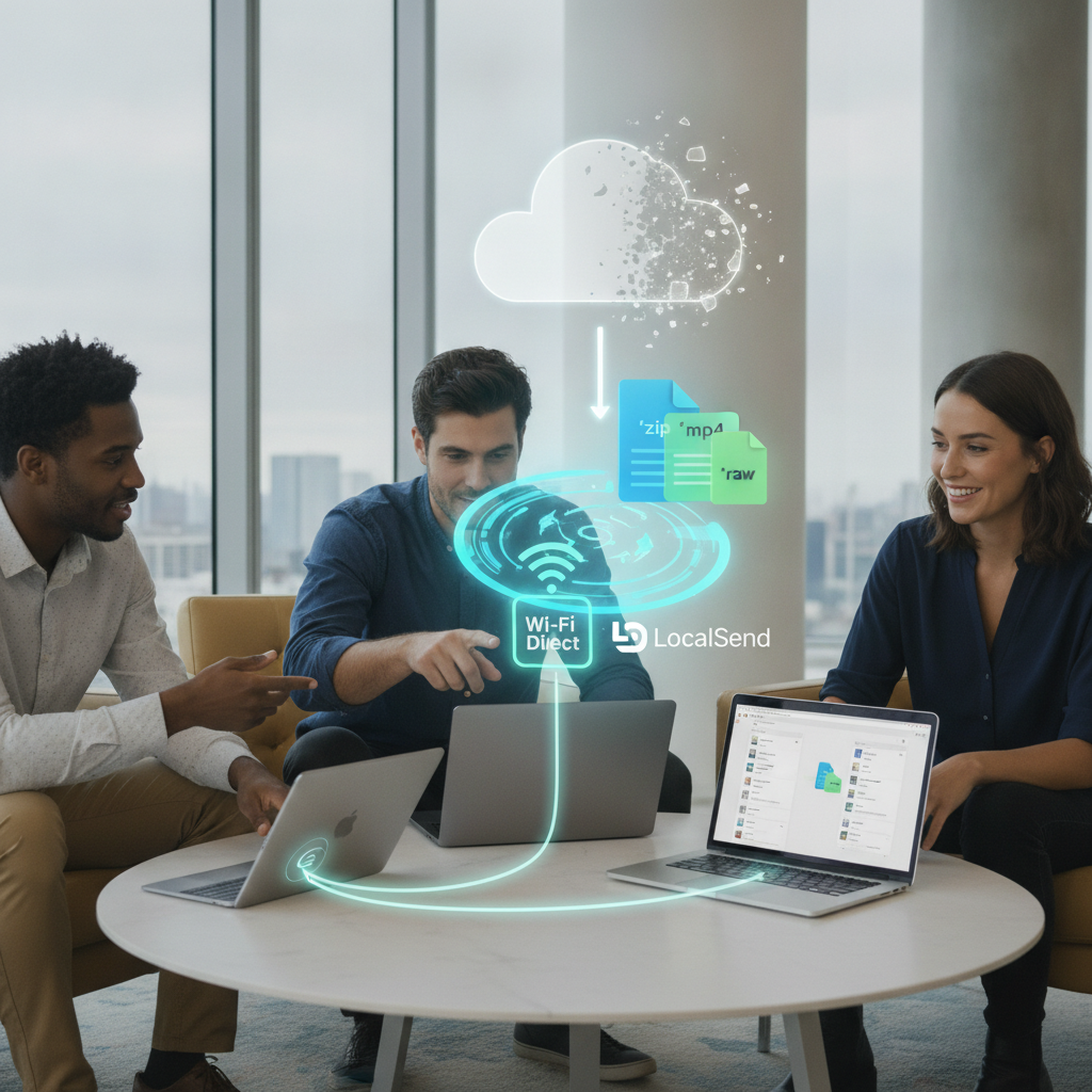 LocalSend: como enviar arquivos grandes sem internet